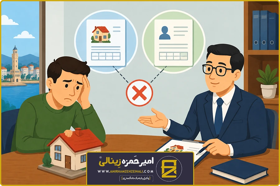 وکیل ملکی ازمیر | عدم تطابق اطلاعات ملک با مدارک اقامتی