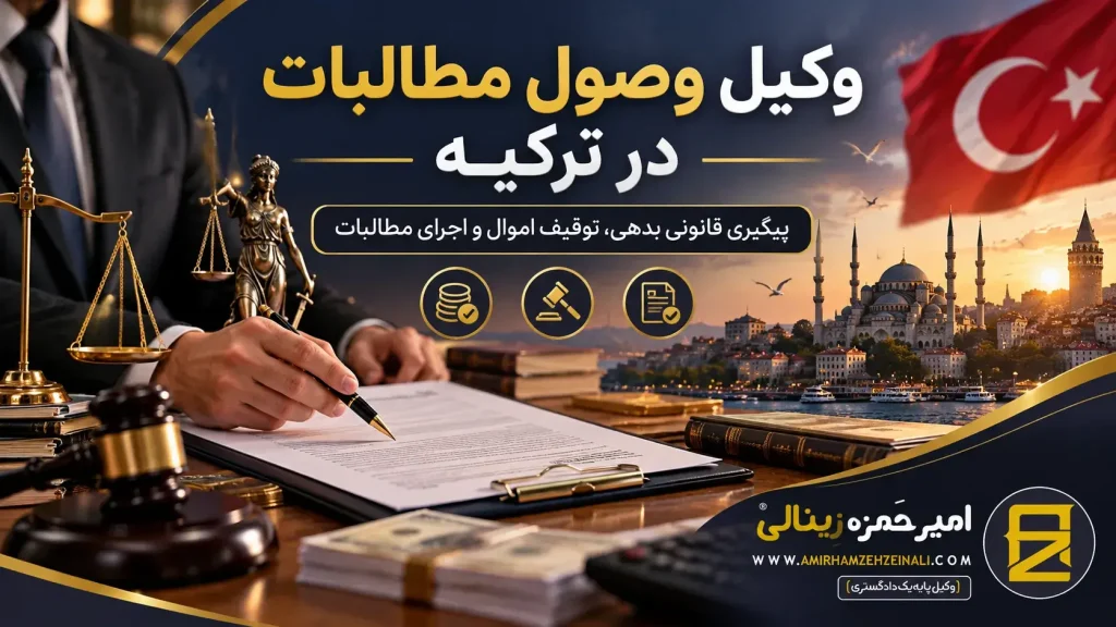 امیر حمزه زینالی | وکیل وصول مطالبات در ترکیه